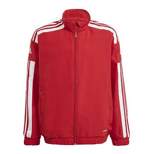 adidas unisex - bambini e ragazzi giacca da tuta sq21 pre jkt y, team power red/white, gp6439, 164