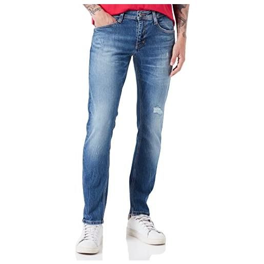 Mustang oregon tapered jeans, mittelblau 783, 31w / 30l uomo