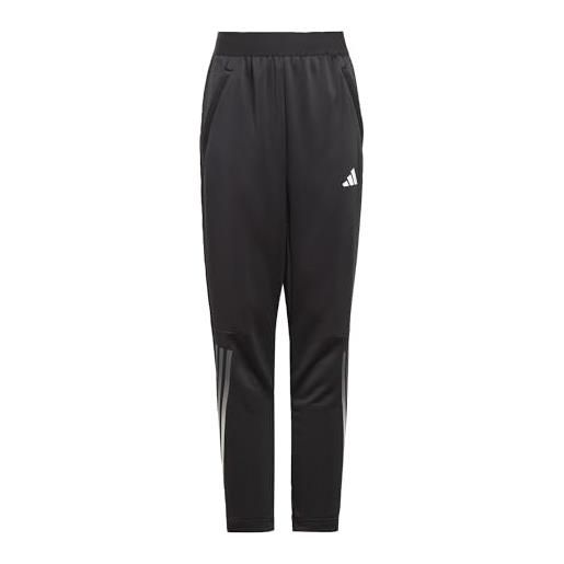 adidas ij6413 ij6413 pantaloni sportivi unisex bambino black/grey four/white taglia 1112
