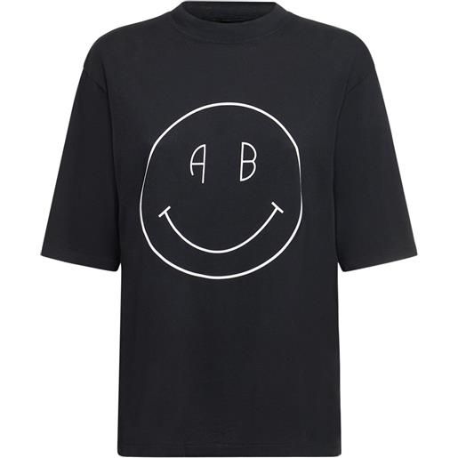 ANINE BING t-shirt avi smiley in cotone organico
