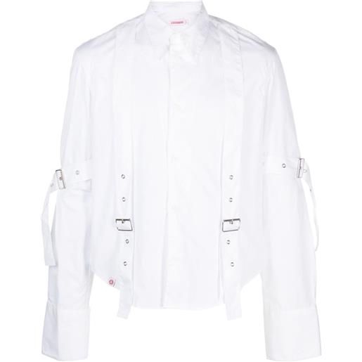 Charles Jeffrey Loverboy camicia con fibbia - bianco