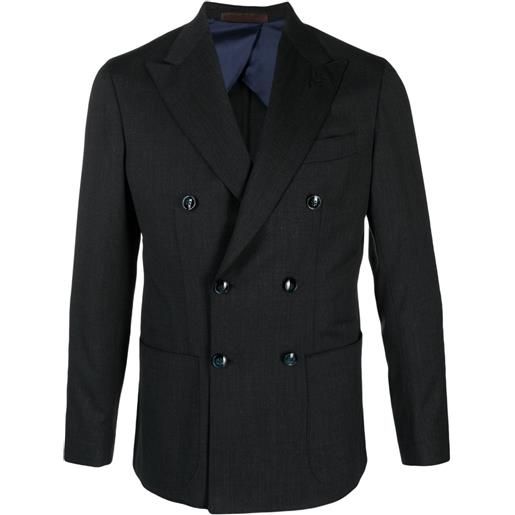 Barba blazer doppiopetto sartoriale - grigio