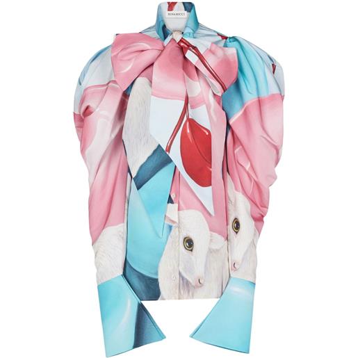 Nina Ricci camicia con stampa grafica - rosa