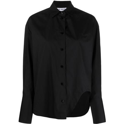 The Attico camicia eliza con ricamo - nero