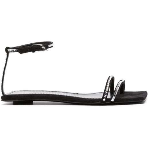 The Attico sandali con strass - nero