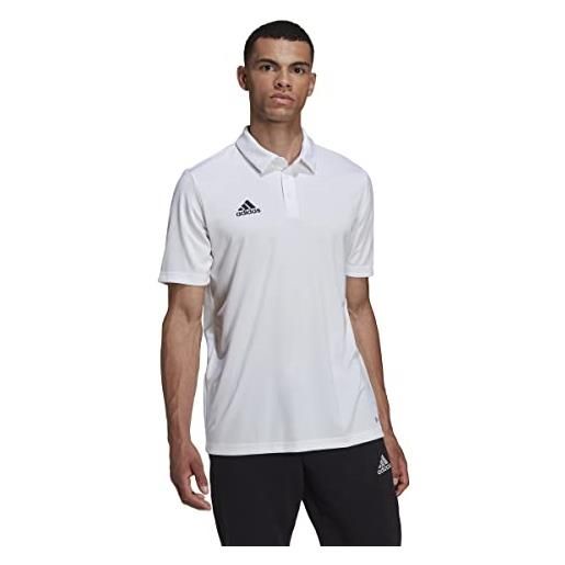 adidas entrada 22 short sleeve polo shirt maglietta, team navy blue 2, xs uomo