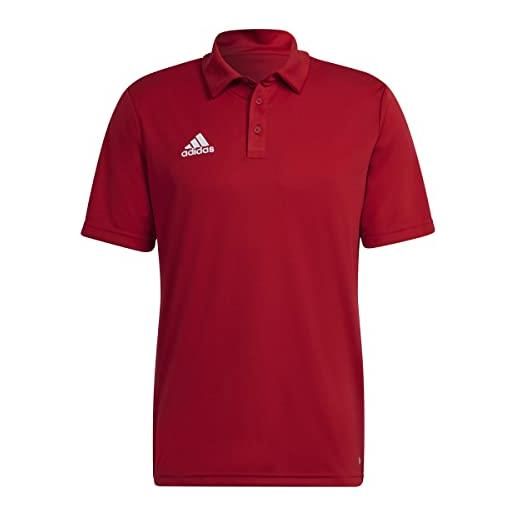 adidas entrada 22 short sleeve polo shirt maglietta, team grey four, 3xl uomo