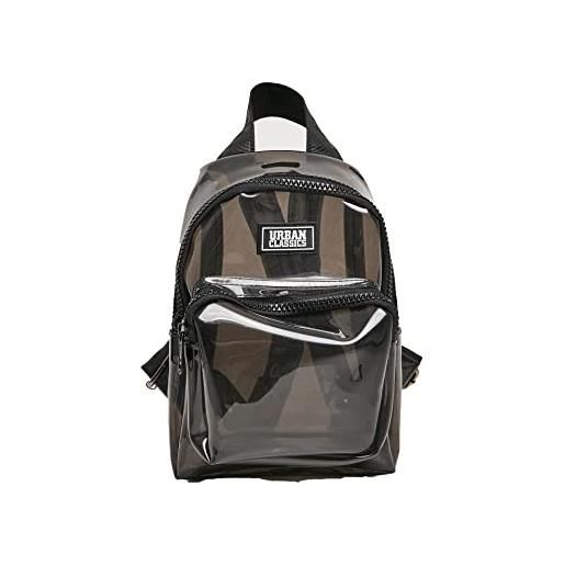 Urban Classics transparent mini backpack zaino casual 2.7 nero