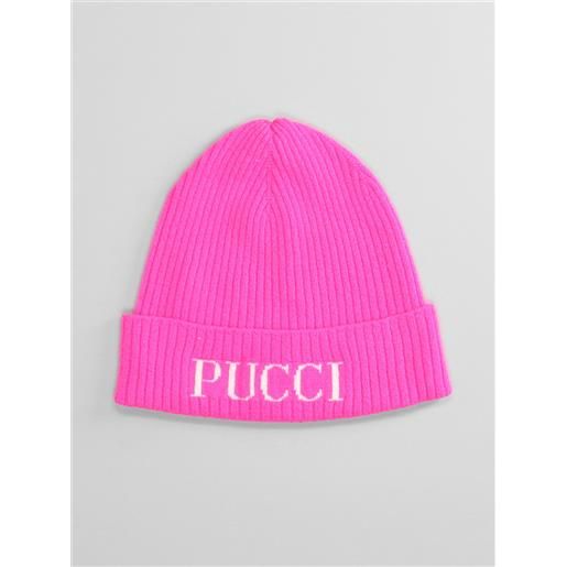 Emilio Pucci kids cappello in lana fucsia
