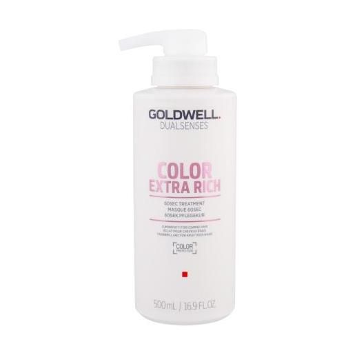 Goldwell dualsenses color extra rich 60 sec treatment maschera rigenerante per i capelli colorati 500 ml per donna