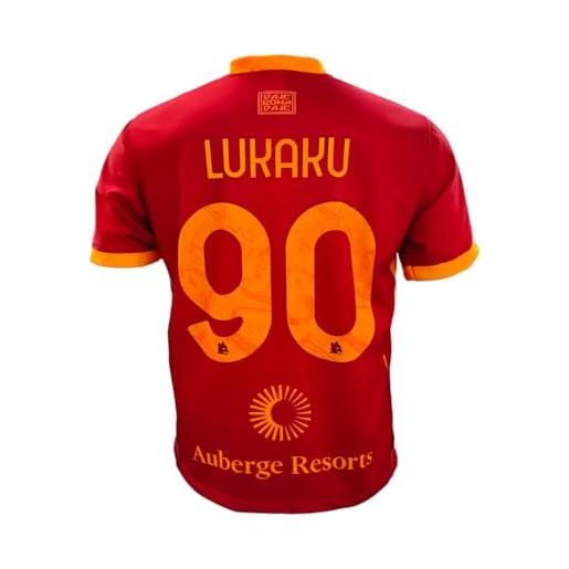 AS Roma maglia replica ufficiale 23/24, lukaku home riyadh, 2 anni