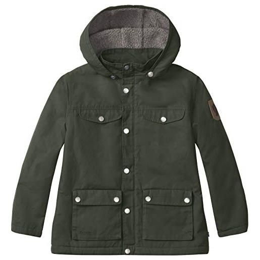 Fjallraven kids greenland winter jacket, giacca unisex-bambini, deep forest, 122