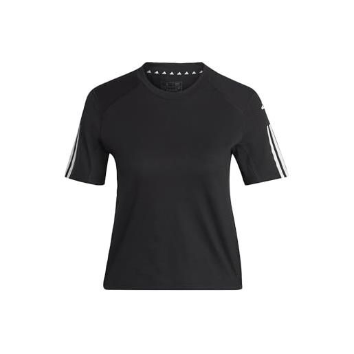 adidas w tr-es cot t maglietta, nero/bianco, l donna