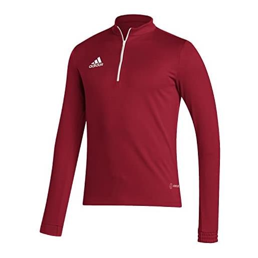 adidas entrada 22 training long sleeve sweatshirt, maglia da allenamento maniche lunghe uomo, team power red 2, m