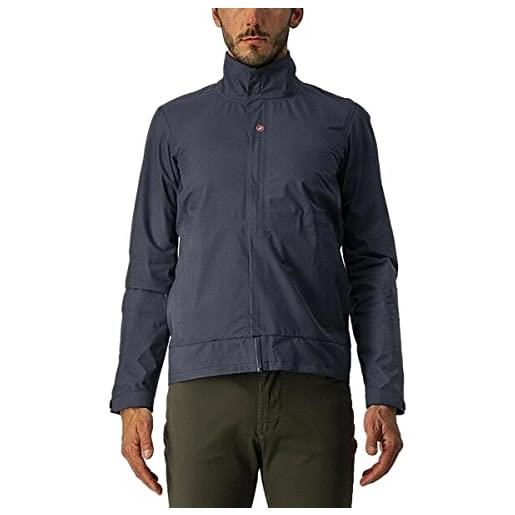 Castelli commuter reflex jacket, giacca uomo, dark steel blue, m
