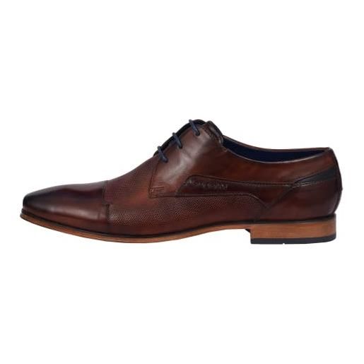 bugatti morino, oxfords uomo, marrone, 48 eu