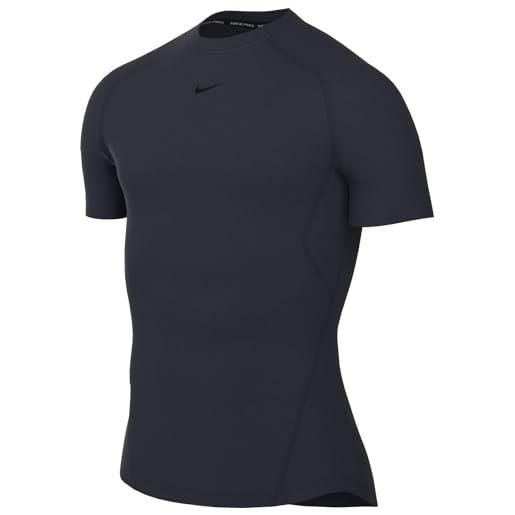 Nike fb7932-084 m np df tight top ss maglia lunga uomo smoke grey/black taglia 2xl
