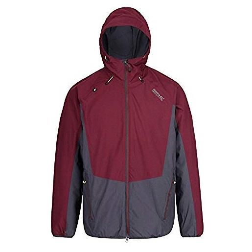 Regatta whitlow stretch waterproof and breathable wind resistant insulated, giacca uomo, fig/seal grey, s