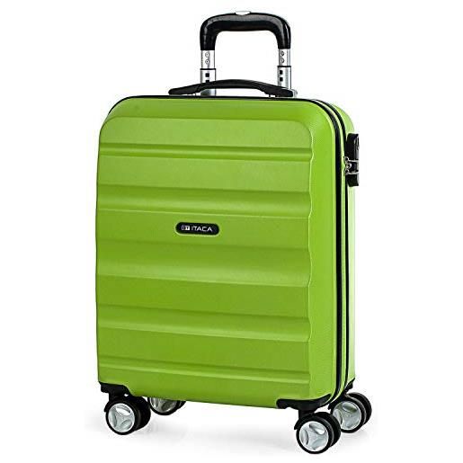 ITACA - valigia bagaglio a mano 55x40x20 - trolley bagaglio a mano, trolley cabina, valigie, trolley 55x40x20 t71650, pistacchio