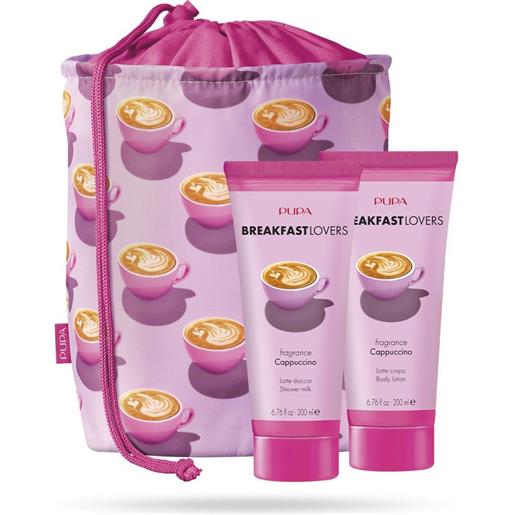 Pupa breakfast lovers kit 1 latte doccia e latte corpo cappuccino 48 20648