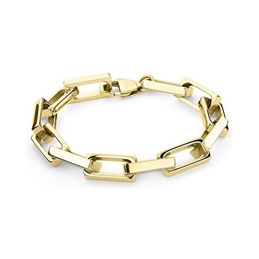 Liebeskind berlin bracciale lj-1083-b-21 ip gold, 21 cm, acciaio inossidabile, senza gemme