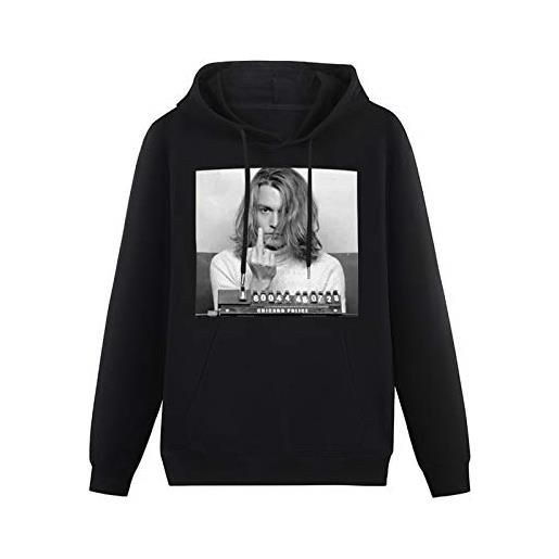 Mgdk hip hop design johnny depp johnny depp blow hoodies long sleeve pullover loose hoody sweatershirt m