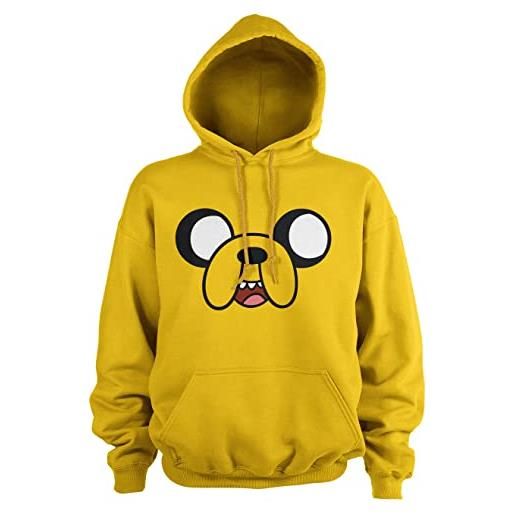 Adventure Time licenza ufficiale jake the dog felpa con cappuccio (oro), x-large