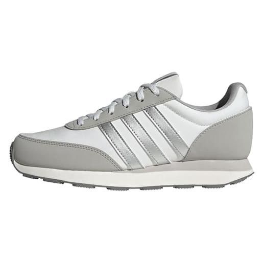 adidas run 60s 3.0 lifestyle running shoes, scarpe da corsa donna, ftwr white chalk white crystal white, 36 2/3 eu