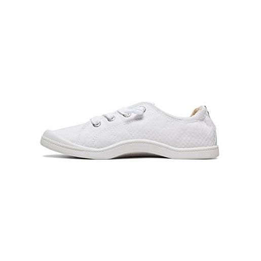 Roxy bayshore iii, scarpe da ginnastica donna, bianco, 41 eu