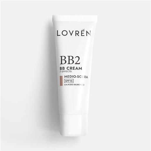 Lovren lovrén make up - bb cream 7 effects bb2 tonalità medio scura, 25ml
