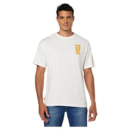 Timberland - t-shirt uomo con stampa nnh a contrasto - taglia xxl