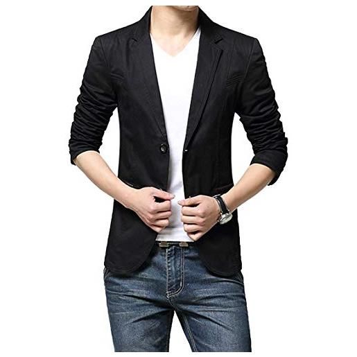 SG-TECH giacche da uomo casual giacche da uomo slim fit blazer one button suit cappotto solid casual top
