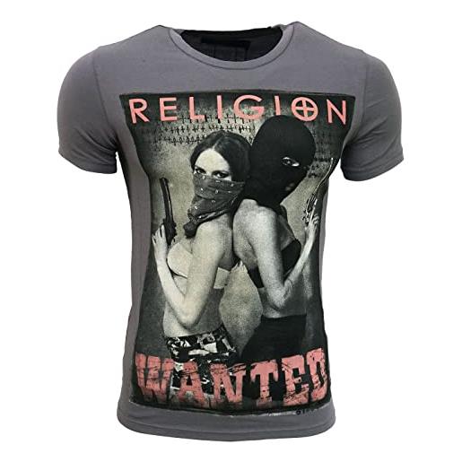 Religion clothing wanted - maglietta da uomo, squalo, l