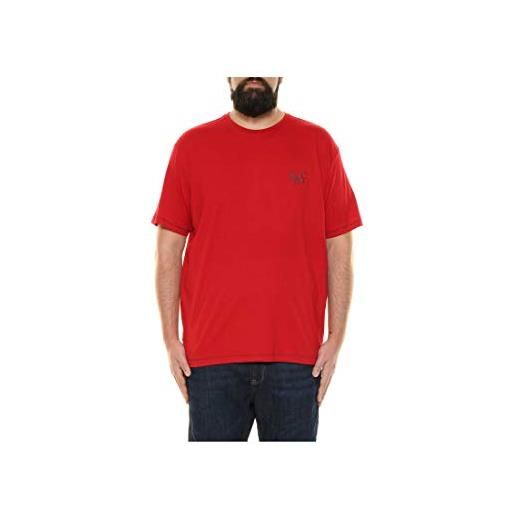 Maxfort tshirt calibrata manica corta uomo taglie forti 3xl - 8xl (rosso, 8xl)