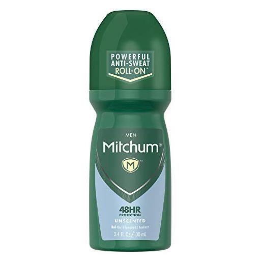 Mitchum, deodorante roll on da uomo antitraspirante, inodore, 100 ml (etichetta in lingua italiana non garantita)