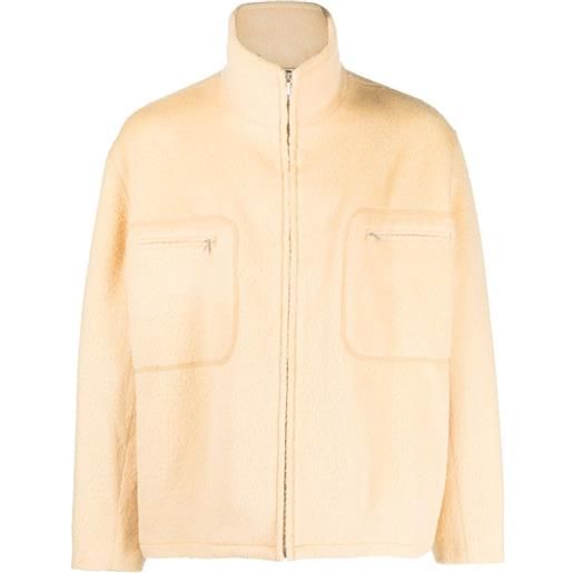 Auralee giacca con zip - giallo
