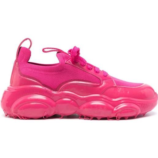 Moschino sneakers con applicazione - rosa