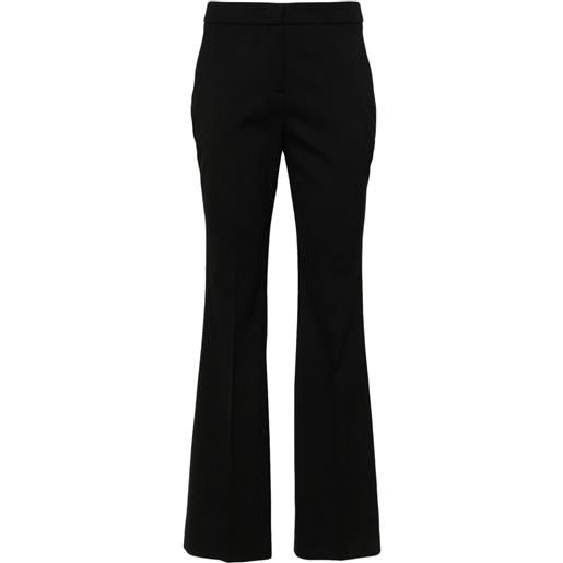 Lardini pantaloni svasati con pieghe - nero