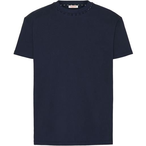 Valentino Garavani t-shirt untitled girocollo - blu