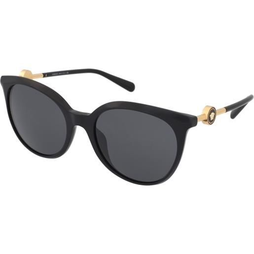 Versace ve4404 gb1/87 | occhiali da sole graduati o non graduati | prova online | plastica | tondi | nero | adrialenti
