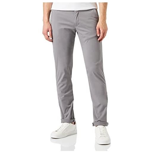 bugatti 4890-36301 pantaloni slackhose, grigio-240, 44w x 34l uomo