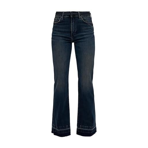 s.Oliver pantaloni jeans, gamba svasata, blu, 34w x 30l donna