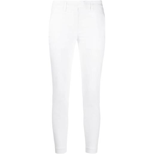 DONDUP pantaloni crop affusolati - bianco