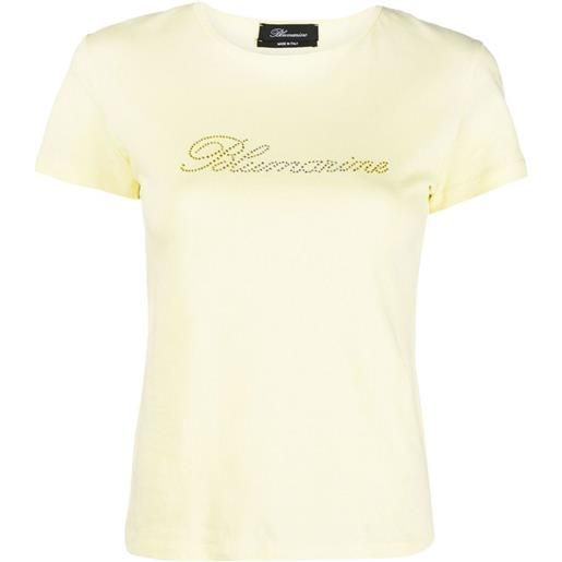 Blumarine t-shirt girocollo - giallo
