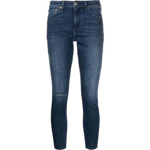 rag & bone jeans skinny cate a vita media - blu