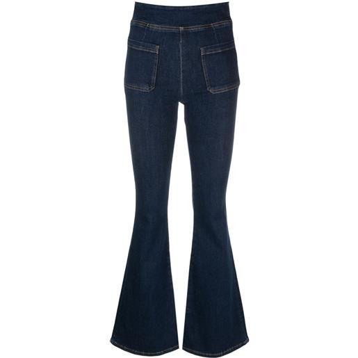 FRAME jeans svasati the bardot jetset con vita elasticizzata - blu