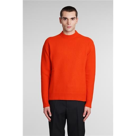 Jil Sander maglia in lana arancione