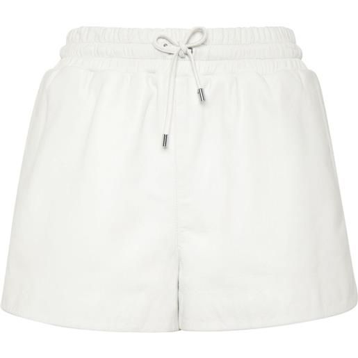 Philipp Plein shorts con placca logo - bianco