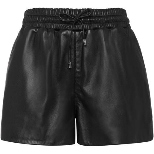 Philipp Plein shorts con placca logo - nero