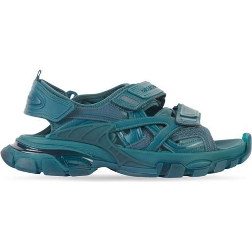 Balenciaga sandali con design a pannelli track - blu